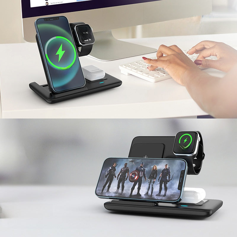 Foldable 3-in-1 Wireless Charger Stand